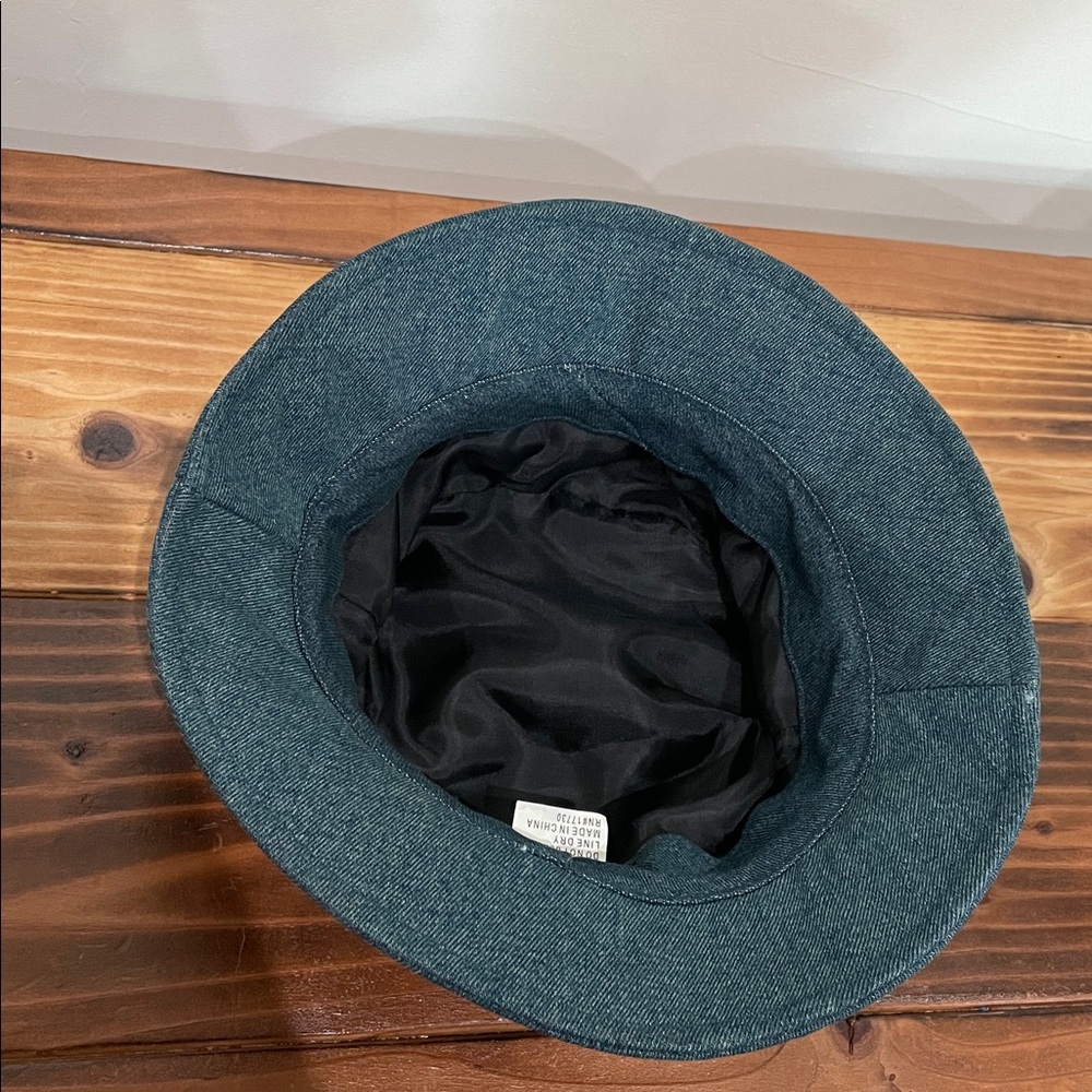Patchwork Denim Bucket Hat Size Small - image 6